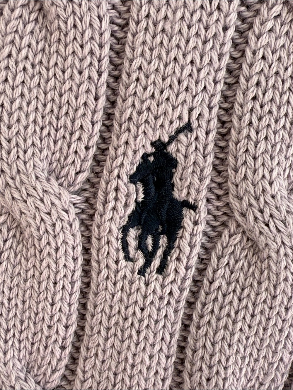 Ralph Lauren Light  Lavender Cable Knit Short Sleeve Sweater Size XS, S, M, L - Picture 2 of 5